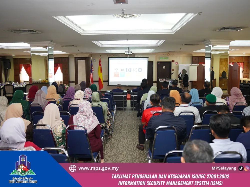 TAKLIMAT PENGENALAN DAN KESEDARAN ISO@IEC 270012022 INFORMATION SECURITY MANAGEMENT SYSTEM (ISMS)
