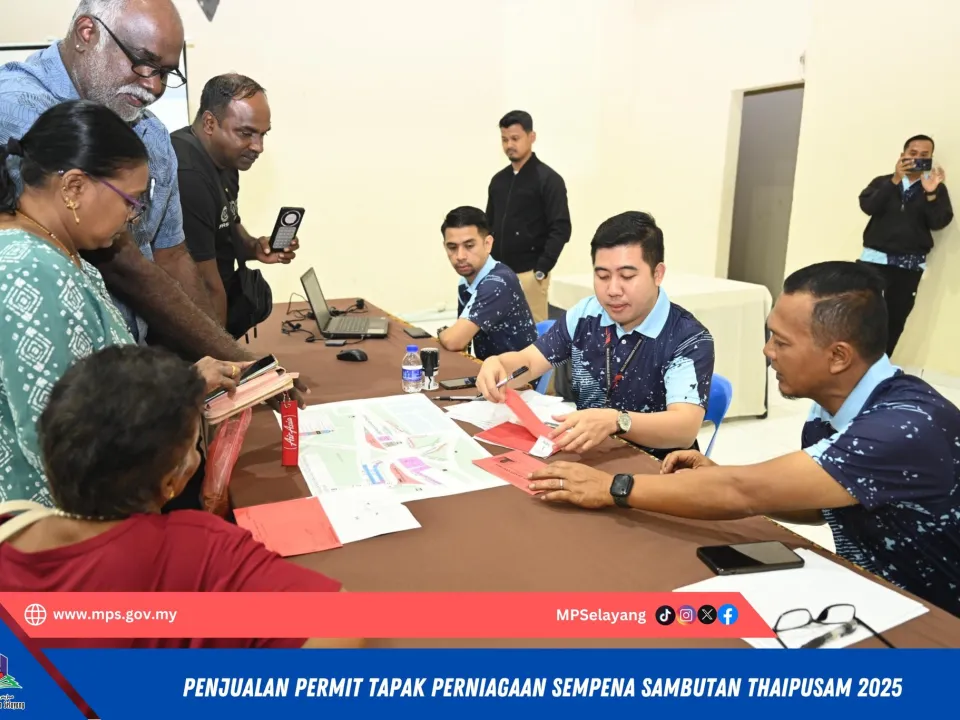 PENJUALAN PERMIT TAPAK PERNIAGAAN SEMPENA SAMBUTAN THAIPUSAM 2025