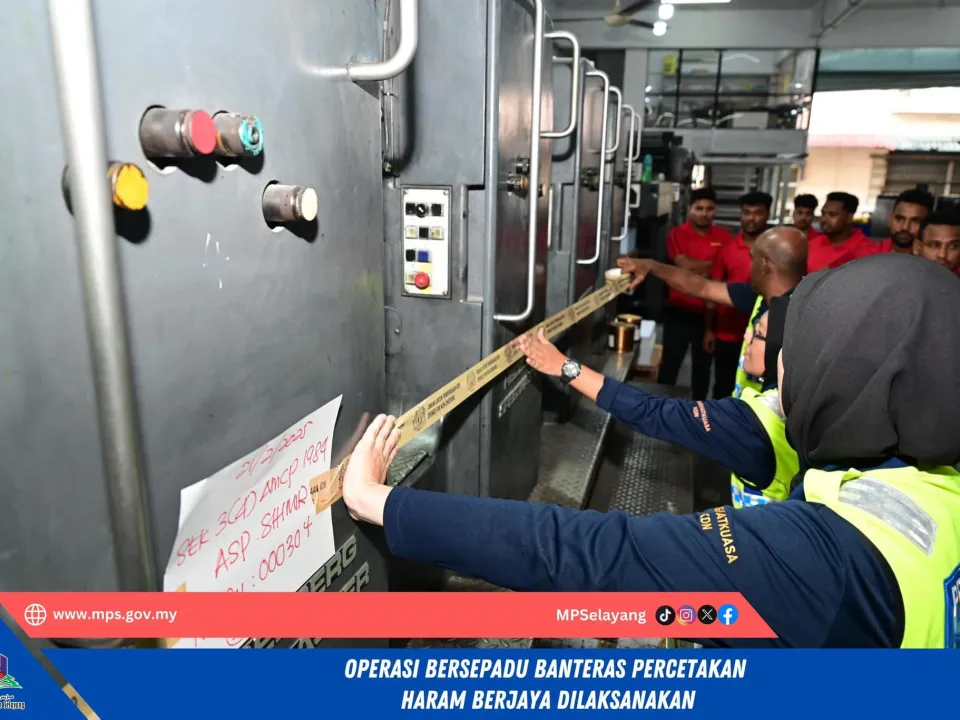 OPERASI BERSEPADU BANTERAS PERCETAKAN HARAM BERJAYA DILAKSANAKAN